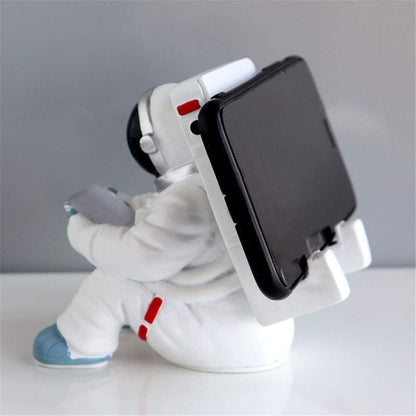 Simple Astronaut Mobile Phone Stand Student Desktop Holder Cute Spaceman Cell Phone Holder Creative Gift Small Desk Decoration - Mooth 