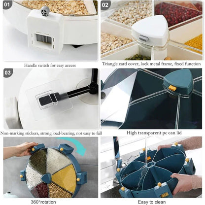 Dispensadores de Grãos Montados na Parede