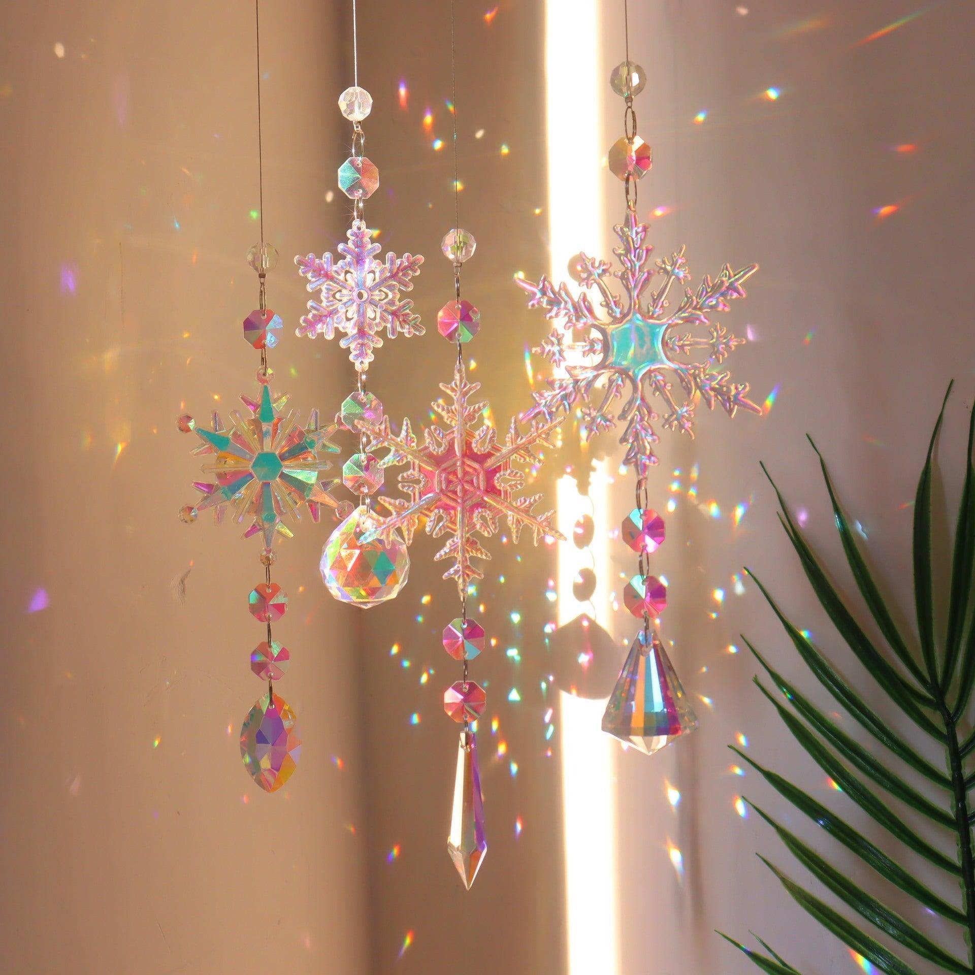 Snowflake Crystal Sun Catcher - Mooth Shop