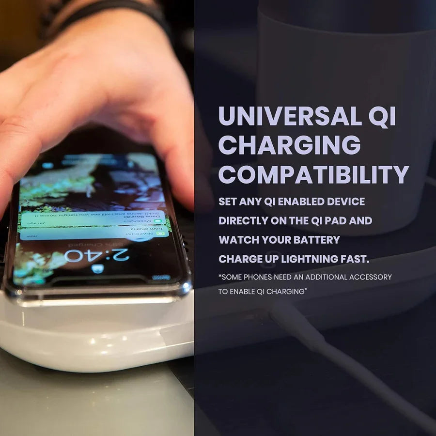 Electric Cooling Mug Coaster Heating Plug-in Wireless Charging - Mooth Shop