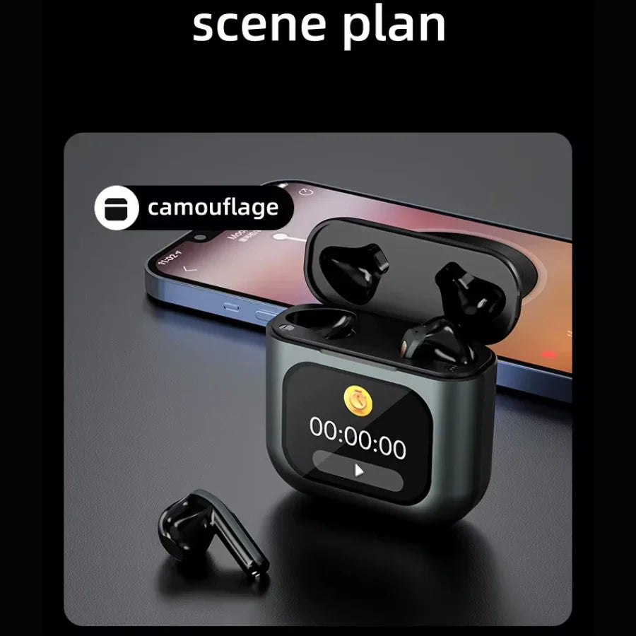 Auriculares K1 Pro 2 TWS - Pantalla LED Táctil, ANC, Cancelación Ruido-Mooth Shop-png