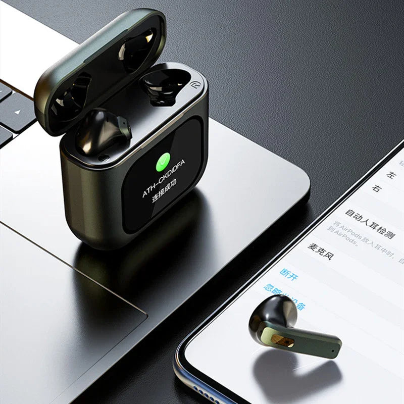 Auriculares K1 Pro 2 TWS - Pantalla LED Táctil, ANC, Cancelación Ruido-Mooth Shop-png