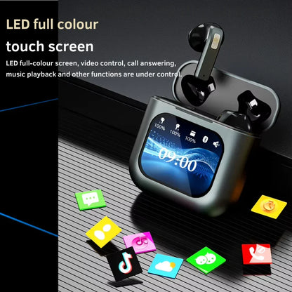 Auriculares K1 Pro 2 TWS - Pantalla LED Táctil, ANC, Cancelación Ruido-Mooth Shop-png