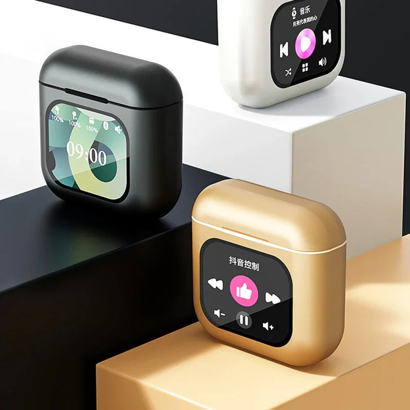 Auriculares K1 Pro 2 TWS - Pantalla LED Táctil, ANC, Cancelación Ruido-Mooth Shop-png