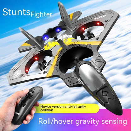 Avión RC V17 Caza de Combate - Drone Planeador con Control Remoto y Acrobacias 360°-Mooth Shop-png