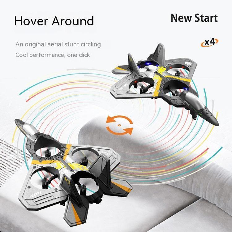Avión RC V17 Caza de Combate - Drone Planeador con Control Remoto y Acrobacias 360°-Mooth Shop-png