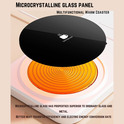 Calentador de Tazas Inteligente con Carga Inalámbrica | Base Térmica para Café y Té con 3 Temperaturas-Mooth Shop-png