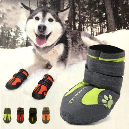 Botas Impermeáveis ​​para Perros com Tiras Refletivas - Proteção Antideslizante para Patas-Mooth Shop-png