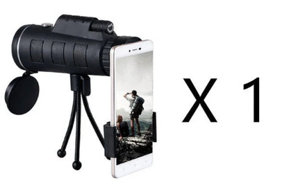 Compatible with Apple, Monocular Telescope Zoom Scope with Compass Phone Clip Tripod - Mooth Shop