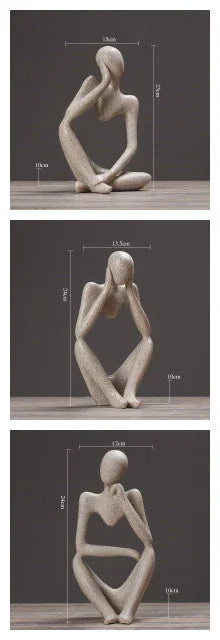 Creative Abstract Character Jane Ou Thinker Ornaments Living Room Home Accessories Wedding Gifts - Mooth Shop