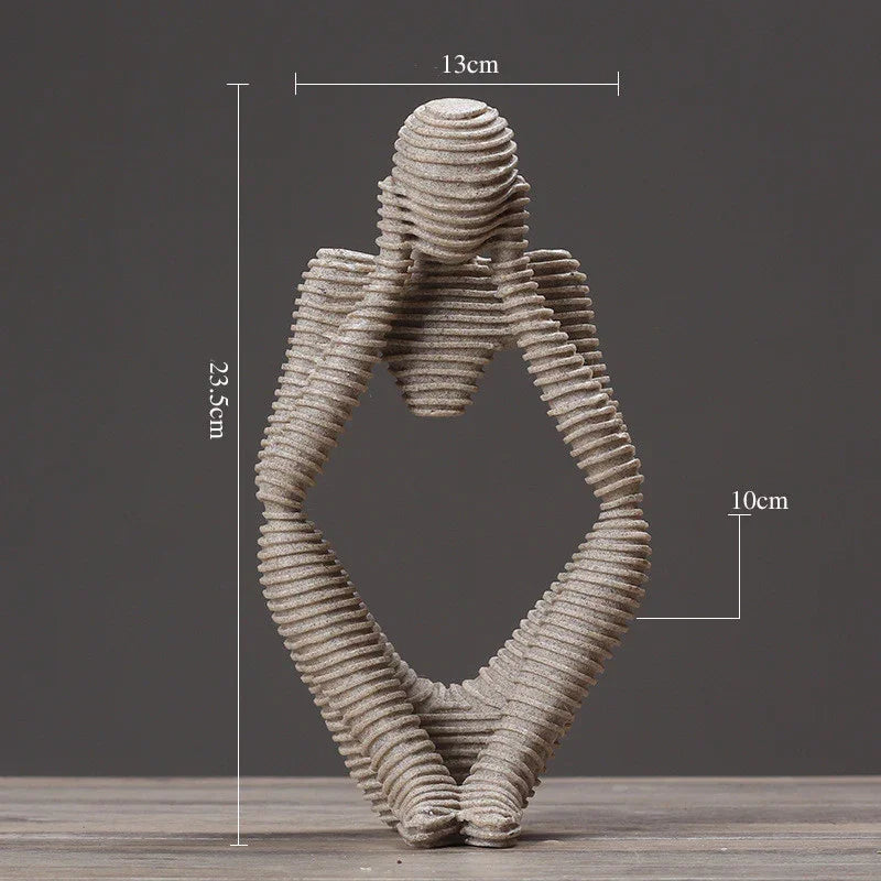 Creative Abstract Character Jane Ou Thinker Ornaments Living Room Home Accessories Wedding Gifts - Mooth Shop
