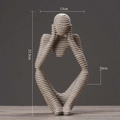 Creative Abstract Character Jane Ou Thinker Ornaments Living Room Home Accessories Wedding Gifts - Mooth Shop