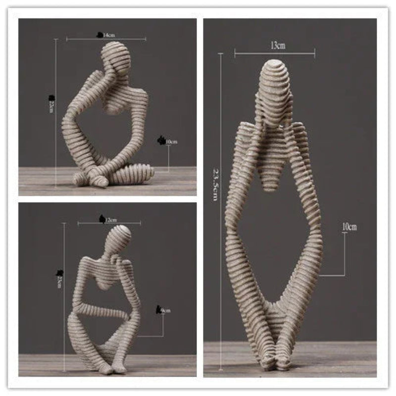 Creative Abstract Character Jane Ou Thinker Ornaments Living Room Home Accessories Wedding Gifts - Mooth Shop