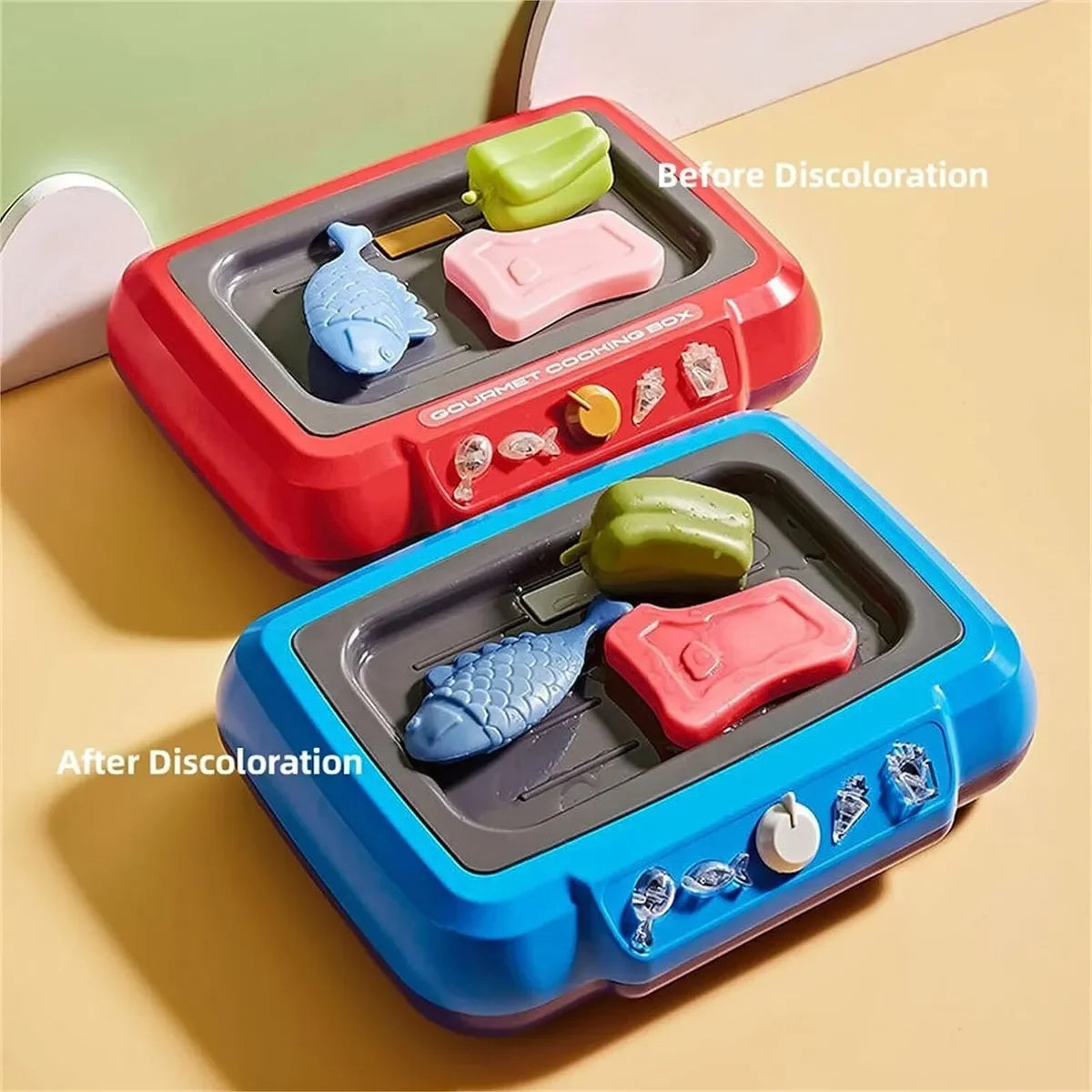 Cocina de Inducción Infantil con Luz y Sonido - Alimentos que Cambian de Color