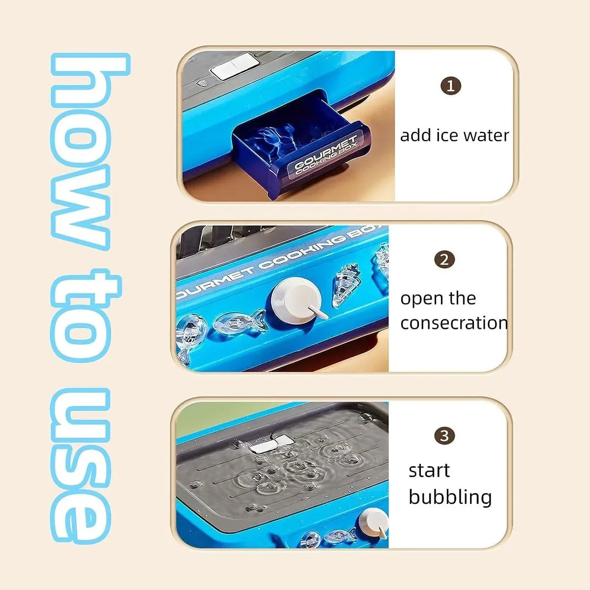 Cocina de Inducción Infantil con Luz y Sonido - Alimentos que Cambian de Color