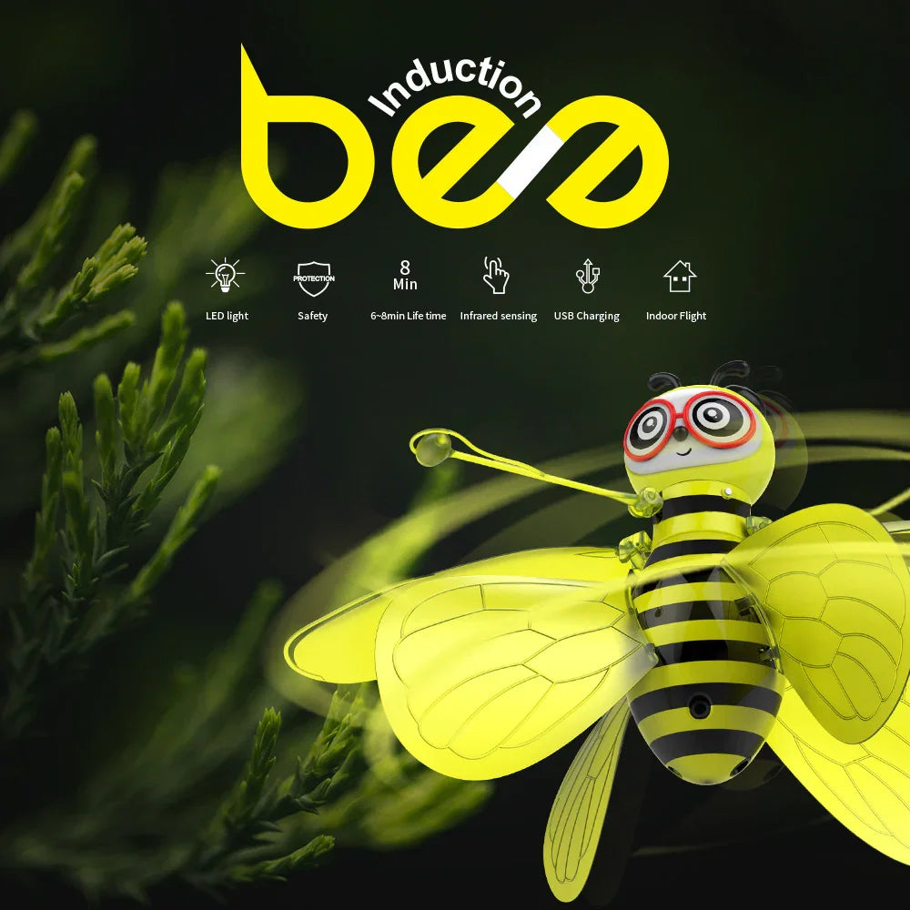  Mini drone que voa com sensor infravermelho -Drone Abeja Voladora LED-Mooth Shop