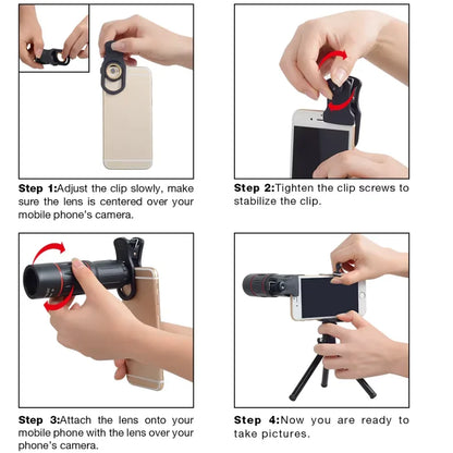 18x High-definition External Telephoto Lens For Mobile Phones - Mooth Shop