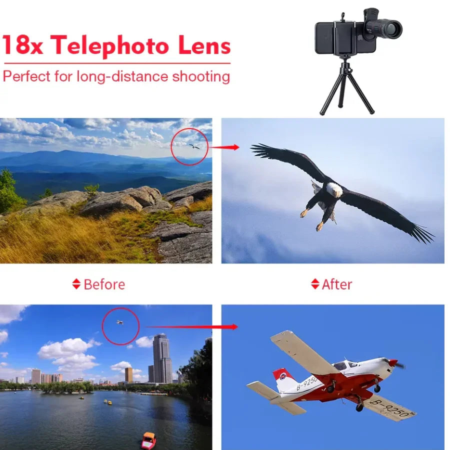18x High-definition External Telephoto Lens For Mobile Phones - Mooth Shop