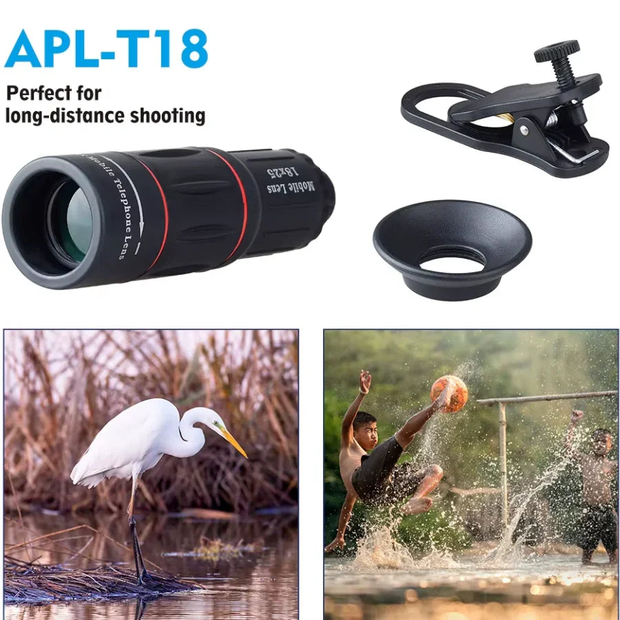 18x High-definition External Telephoto Lens For Mobile Phones - Mooth Shop