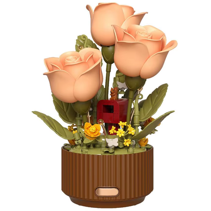 Kit de Flores Mecánicas con Control Remoto - Ramo Luminoso con Aromaterapia y Sonido | Decoración Dinámica para el Hogar- Mooth Shop-png