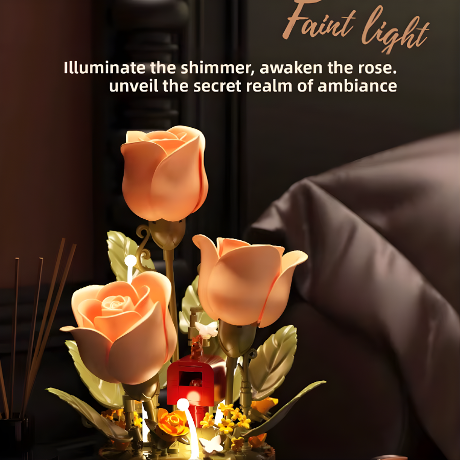 Kit de Flores Mecánicas con Control Remoto - Ramo Luminoso con Aromaterapia y Sonido | Decoración Dinámica para el Hogar- Mooth Shop-png