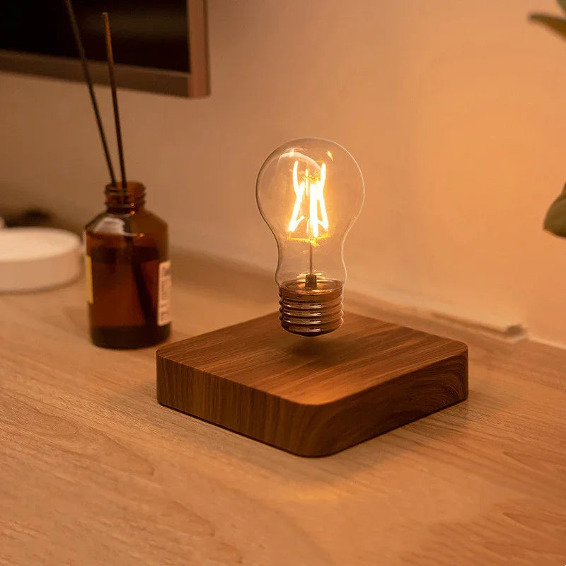 Creative Minimal Self-rotating Wireless Powered Maglev Bulb - Mooth Shop