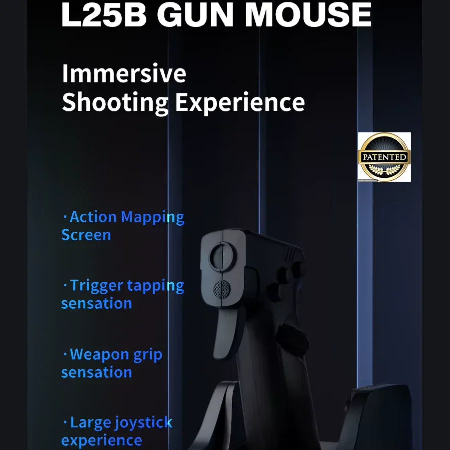 Shooting Game Mouse Gun Type Vertical Handle Grip Trigger Characteristic Pistol Vertical Wired Peripheral Others - Mooth Shop