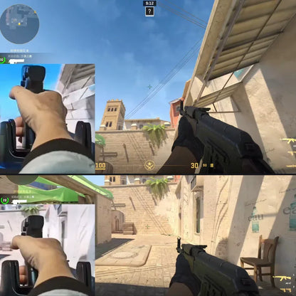 Shooting Game Mouse Gun Type Vertical Handle Grip Trigger Characteristic Pistol Vertical Wired Peripheral Others - Mooth Shop