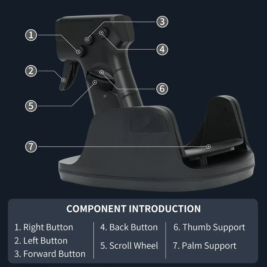 Shooting Game Mouse Gun Type Vertical Handle Grip Trigger Characteristic Pistol Vertical Wired Peripheral Others - Mooth Shop