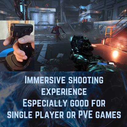 Shooting Game Mouse Gun Type Vertical Handle Grip Trigger Characteristic Pistol Vertical Wired Peripheral Others - Mooth Shop