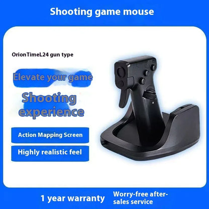 Shooting Game Mouse Gun Type Vertical Handle Grip Trigger Characteristic Pistol Vertical Wired Peripheral Others - Mooth Shop