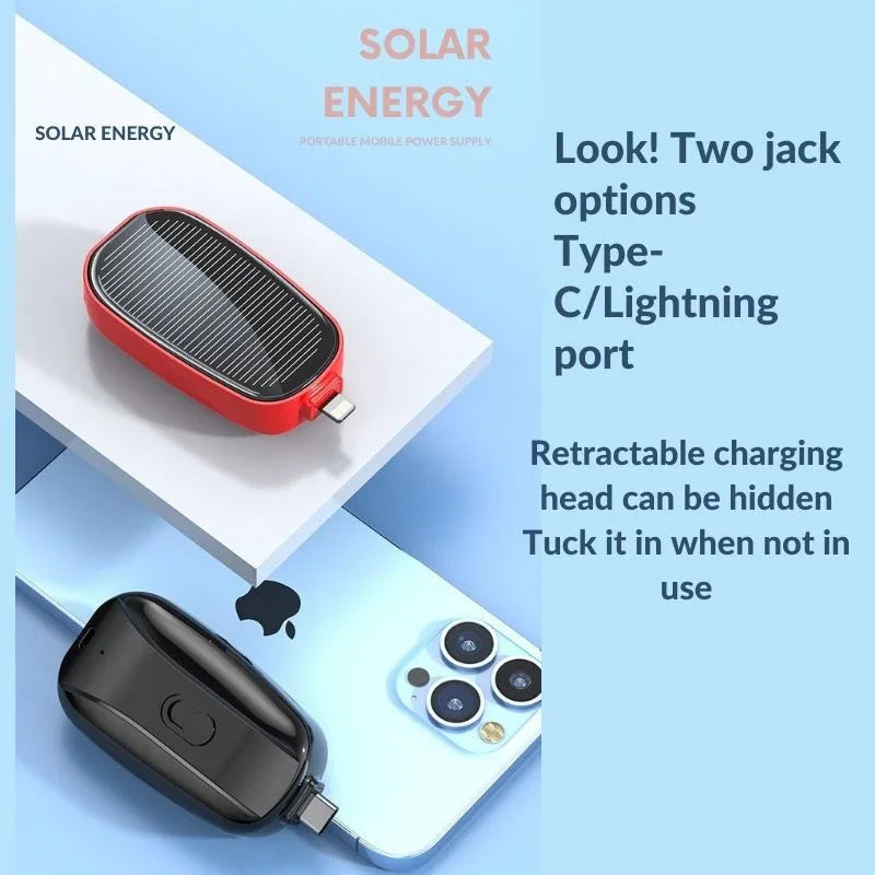 Power Bank Solar Emergencia USB-C Apple - Cargador Portátil Inalámbrico-Mooth Shop-png