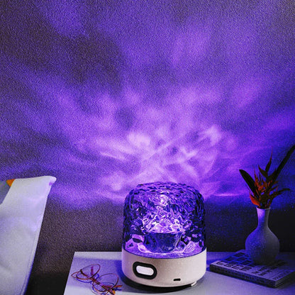 Bedroom Audio Water Ripple Ambience High-grade Starry Sky Projection Night Light - Mooth Shop