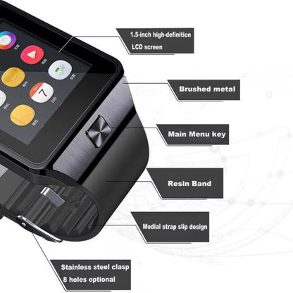 Reloj Inteligente DZ09 Smartwatch con Bluetooth, Cámara y SIM - Llamadas y Notificaciones-Mooth Shop-NPG