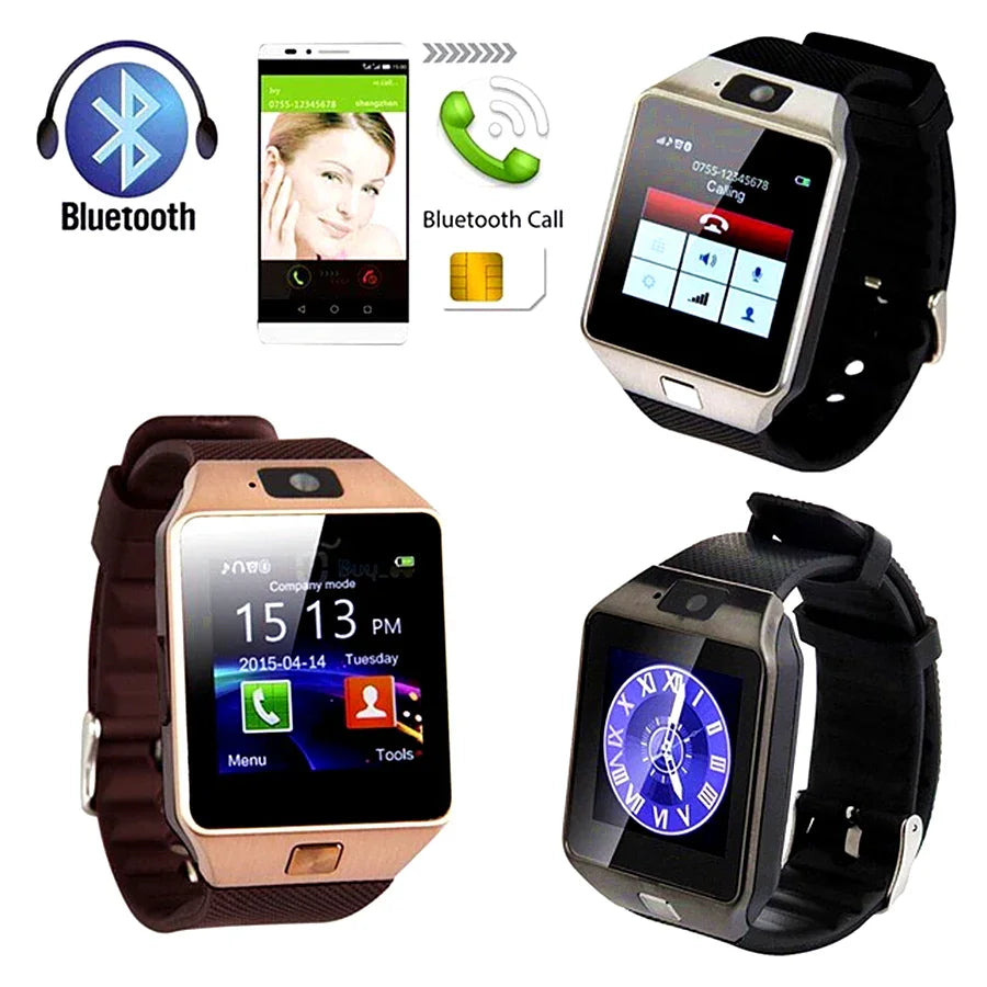 Reloj Inteligente DZ09 Smartwatch con Bluetooth, Cámara y SIM - Llamadas y Notificaciones-Mooth Shop-NPG