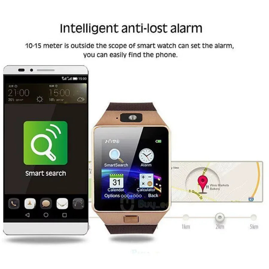 Reloj Inteligente DZ09 Smartwatch con Bluetooth, Cámara y SIM - Llamadas y Notificaciones-Mooth Shop-NPG