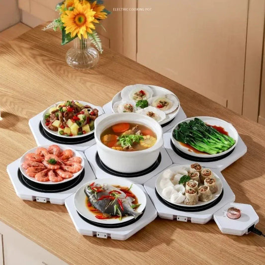 Calentador de Alimentos Eléctrico con Control Temperatura Ajustable-Mooth Shop-PNG