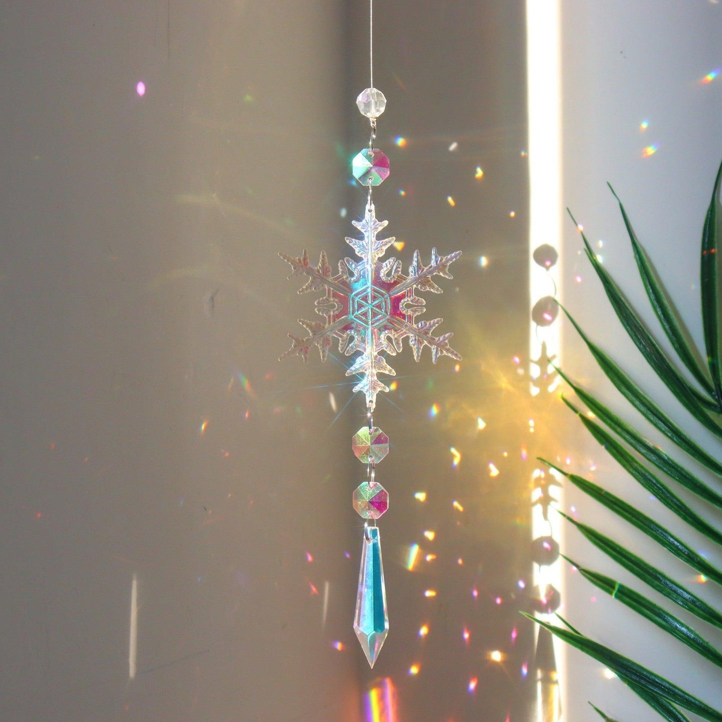 Snowflake Crystal Sun Catcher - Mooth Shop