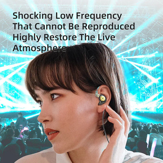 New KZ EDX Pro Earphones Bass Earbuds In Ear Monitor Headphones Sport Noise Cancelling HIFI Headset - Mooth Shop