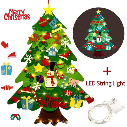 Children's DIY felt Christmas tree with lights - Mooth Shop