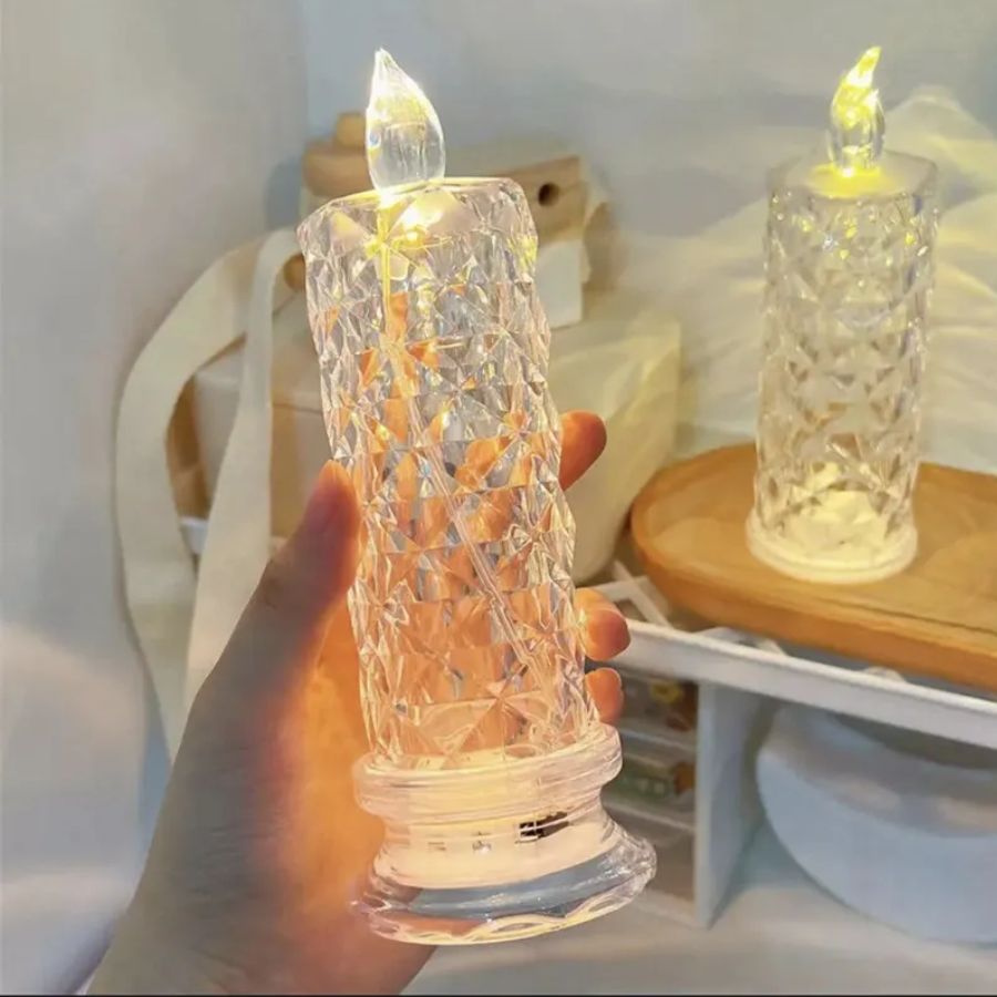 1LED Electronic Candle Light Birthday And Wedding Celebration Christmas Candle Lights Home Christmas Decorations - Mooth Shop-Vídeo