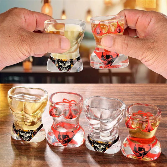  opas-de-bebidas-pequenas-con-diseno-de-calavera-en-bikini-rojo-y-negro.moothshop-vídeo