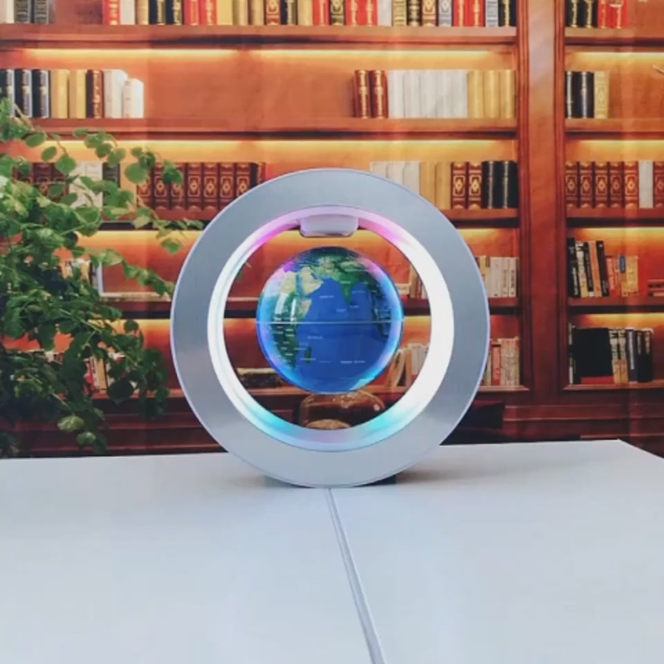 Globo Terráqueo Flotante Magnético com Luz LED - Levitación Anti Gravedad-Mooth Shop-vídeo